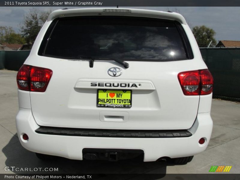 Super White / Graphite Gray 2011 Toyota Sequoia SR5