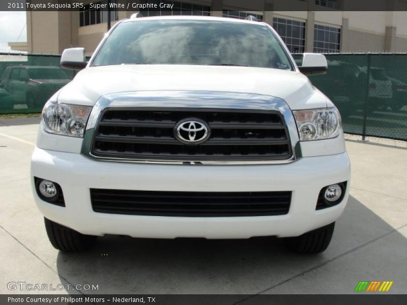 Super White / Graphite Gray 2011 Toyota Sequoia SR5
