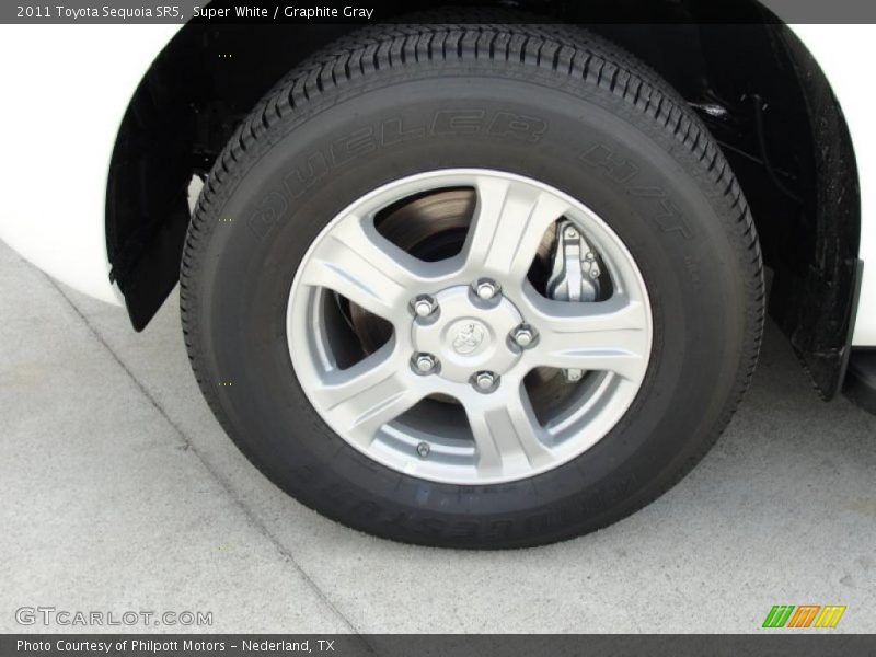 Super White / Graphite Gray 2011 Toyota Sequoia SR5