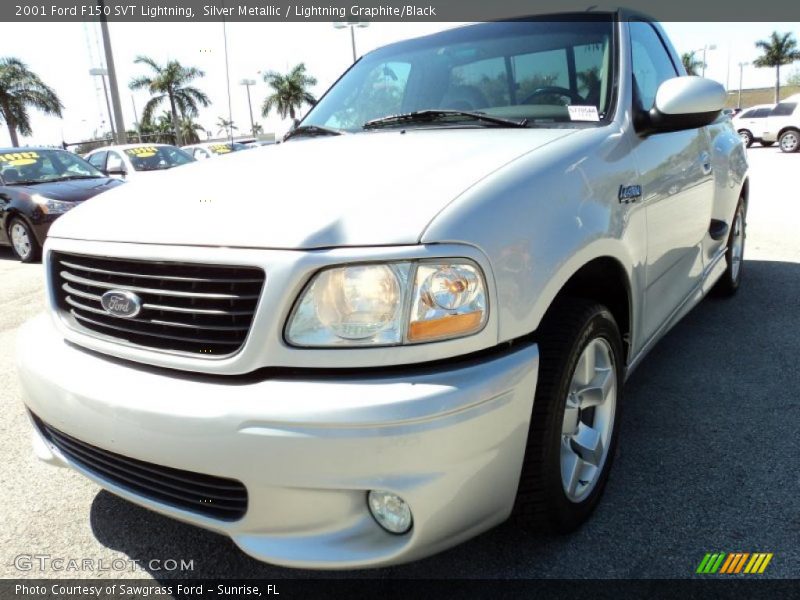 Silver Metallic / Lightning Graphite/Black 2001 Ford F150 SVT Lightning