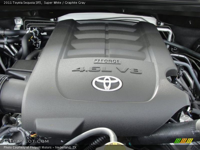 Super White / Graphite Gray 2011 Toyota Sequoia SR5