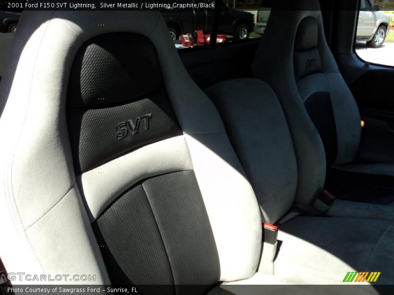 Silver Metallic / Lightning Graphite/Black 2001 Ford F150 SVT Lightning