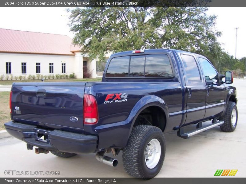 True Blue Metallic / Black 2004 Ford F350 Super Duty FX4 Crew Cab 4x4