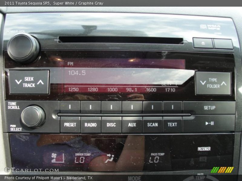 Super White / Graphite Gray 2011 Toyota Sequoia SR5