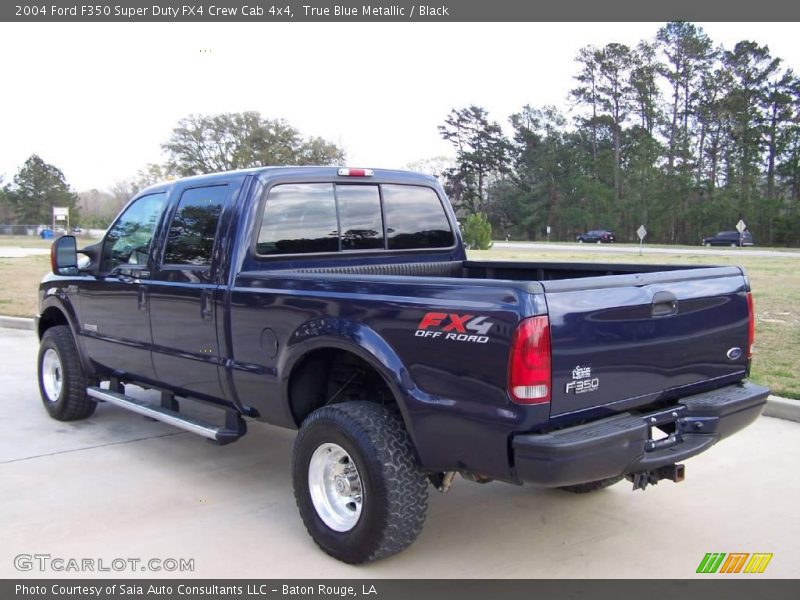 True Blue Metallic / Black 2004 Ford F350 Super Duty FX4 Crew Cab 4x4