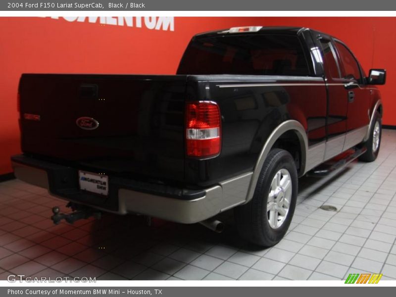 Black / Black 2004 Ford F150 Lariat SuperCab
