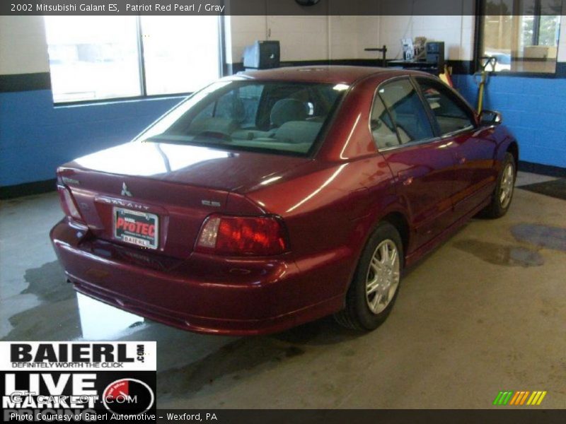 Patriot Red Pearl / Gray 2002 Mitsubishi Galant ES