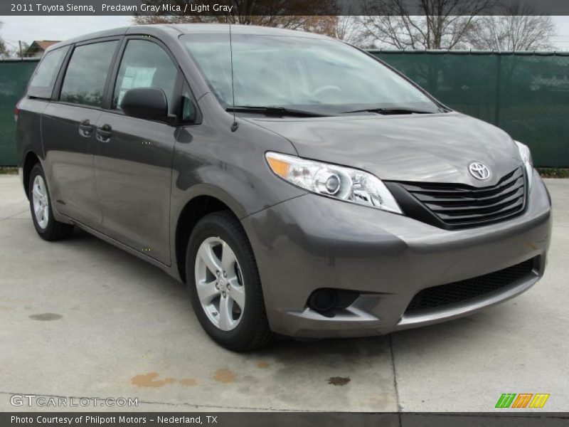 Predawn Gray Mica / Light Gray 2011 Toyota Sienna