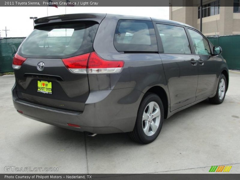 Predawn Gray Mica / Light Gray 2011 Toyota Sienna