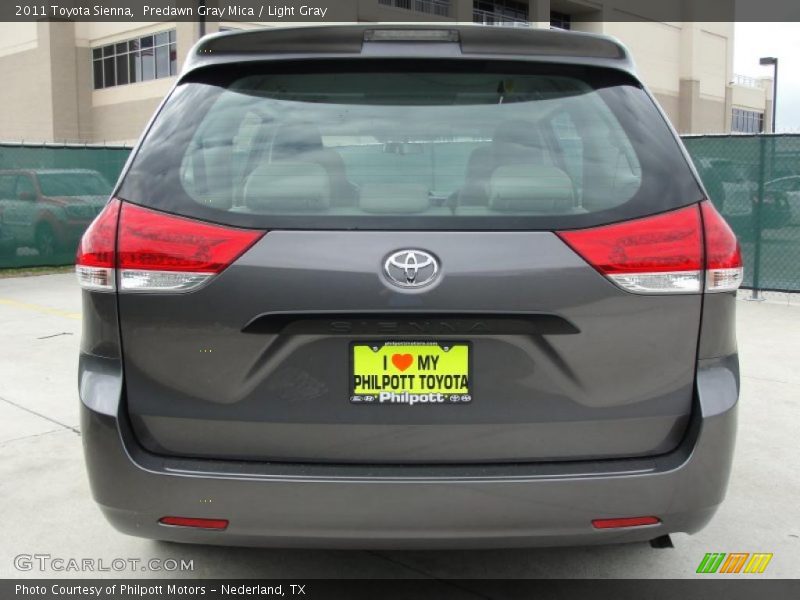 Predawn Gray Mica / Light Gray 2011 Toyota Sienna