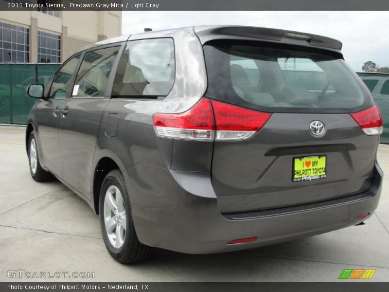 Predawn Gray Mica / Light Gray 2011 Toyota Sienna