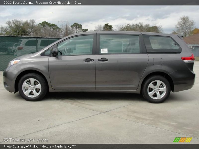 Predawn Gray Mica / Light Gray 2011 Toyota Sienna