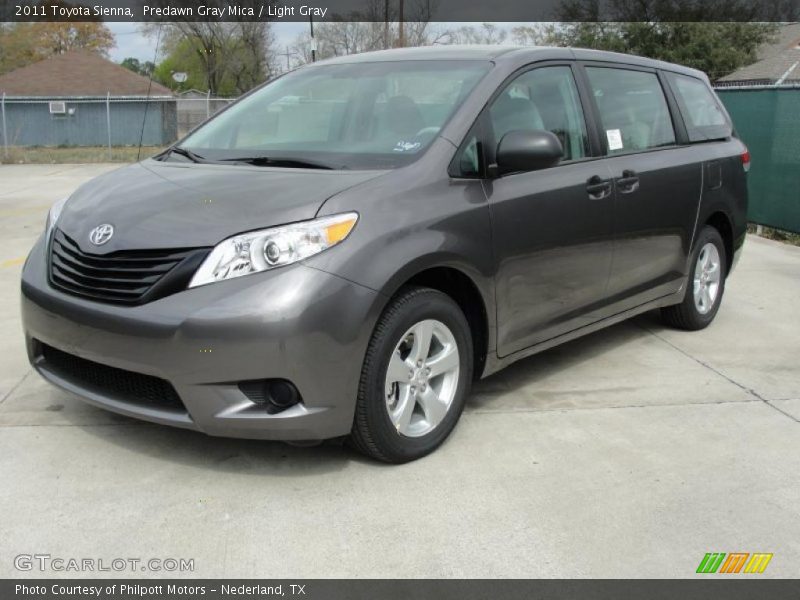 Predawn Gray Mica / Light Gray 2011 Toyota Sienna