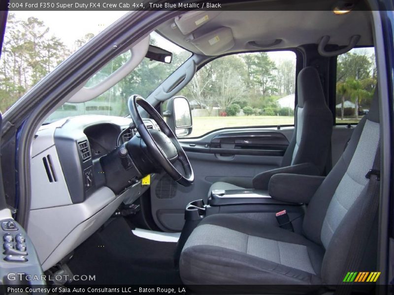 True Blue Metallic / Black 2004 Ford F350 Super Duty FX4 Crew Cab 4x4