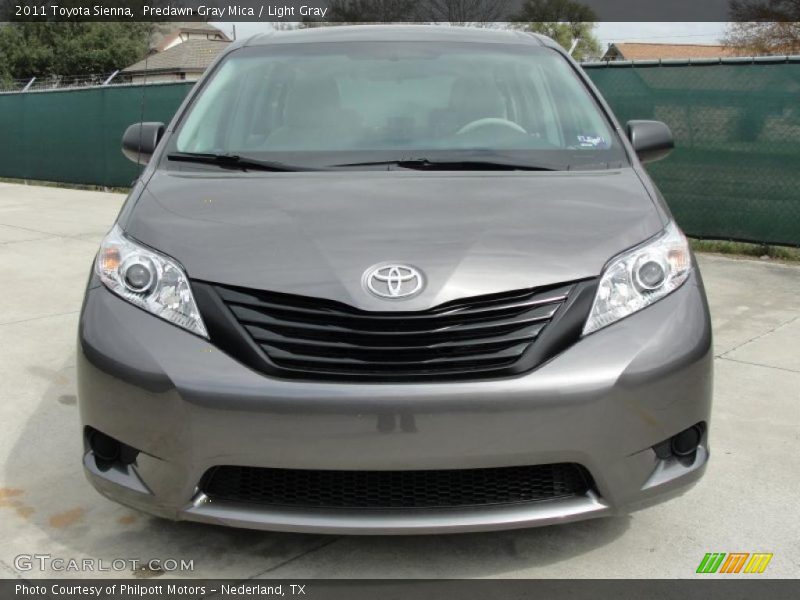 Predawn Gray Mica / Light Gray 2011 Toyota Sienna