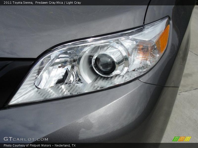 Predawn Gray Mica / Light Gray 2011 Toyota Sienna