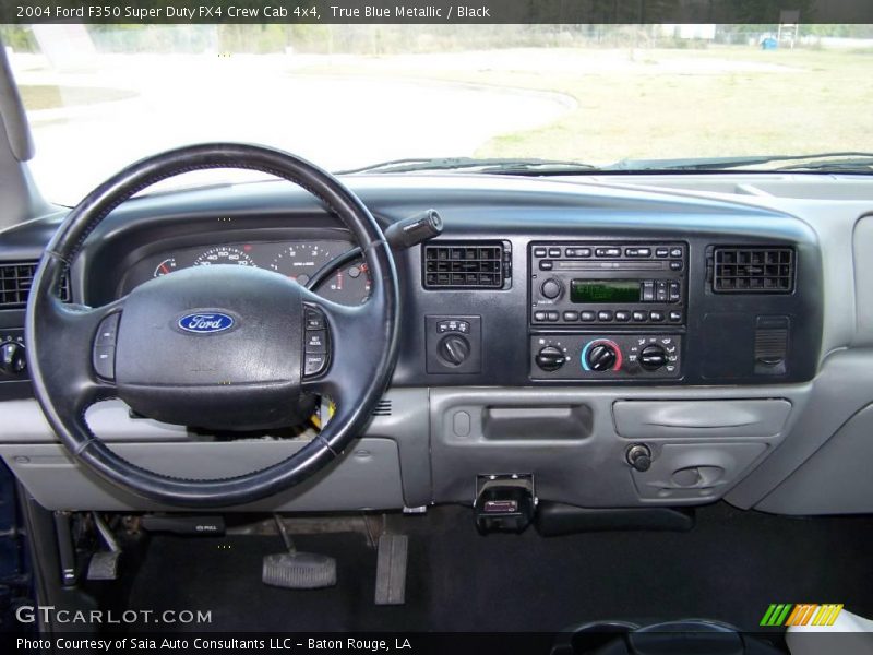 True Blue Metallic / Black 2004 Ford F350 Super Duty FX4 Crew Cab 4x4