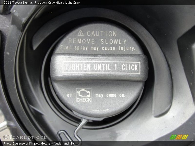 Predawn Gray Mica / Light Gray 2011 Toyota Sienna