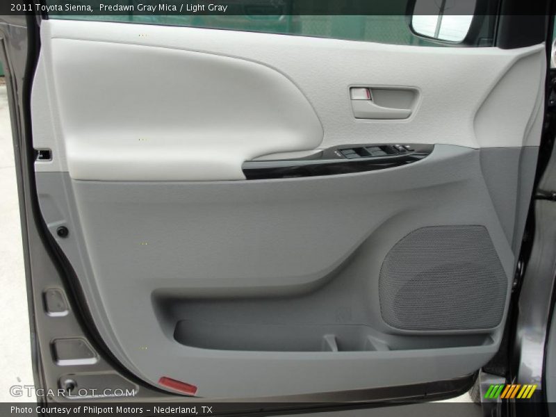Predawn Gray Mica / Light Gray 2011 Toyota Sienna