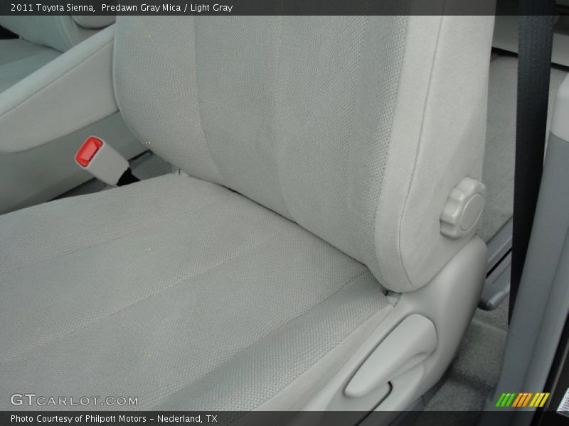 Predawn Gray Mica / Light Gray 2011 Toyota Sienna