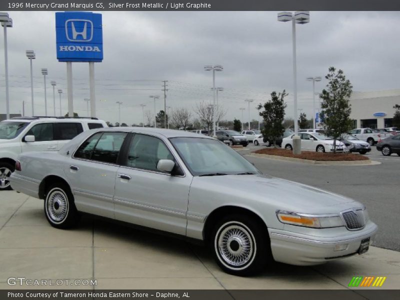 Silver Frost Metallic / Light Graphite 1996 Mercury Grand Marquis GS