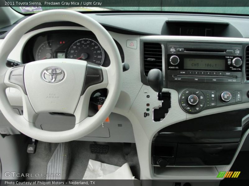 Predawn Gray Mica / Light Gray 2011 Toyota Sienna