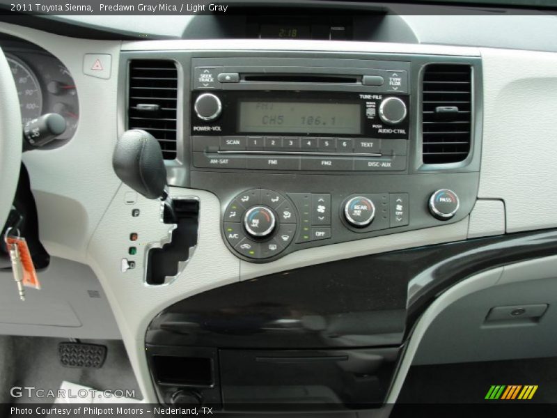 Predawn Gray Mica / Light Gray 2011 Toyota Sienna