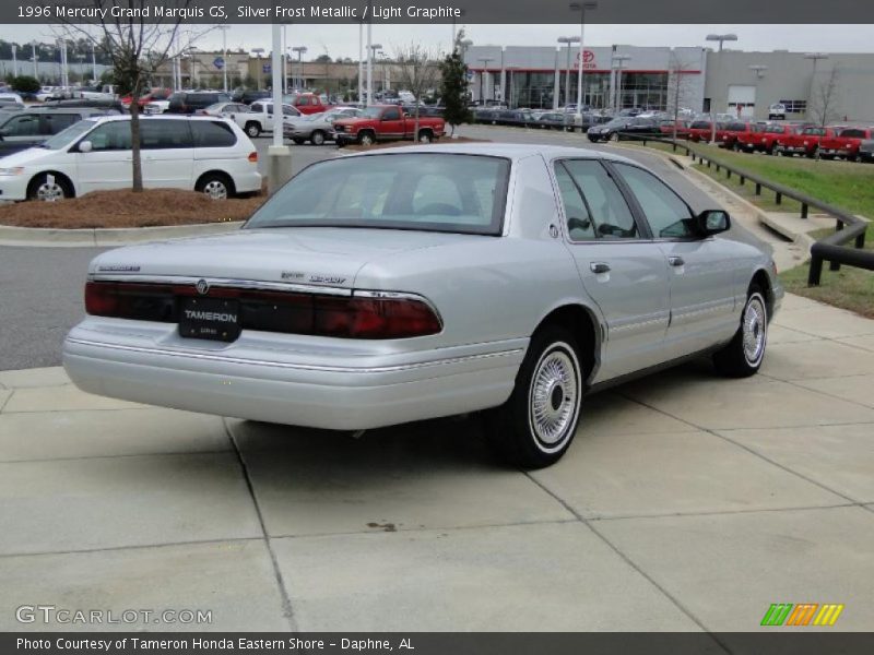Silver Frost Metallic / Light Graphite 1996 Mercury Grand Marquis GS