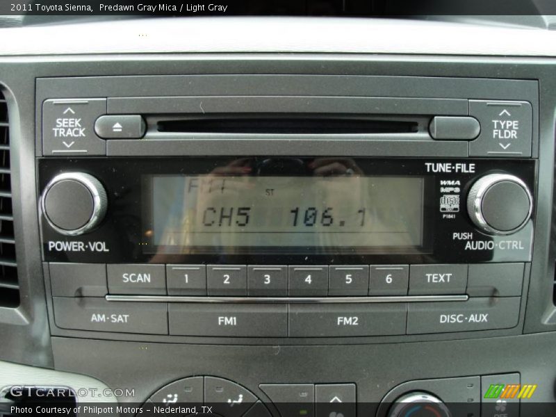 Predawn Gray Mica / Light Gray 2011 Toyota Sienna
