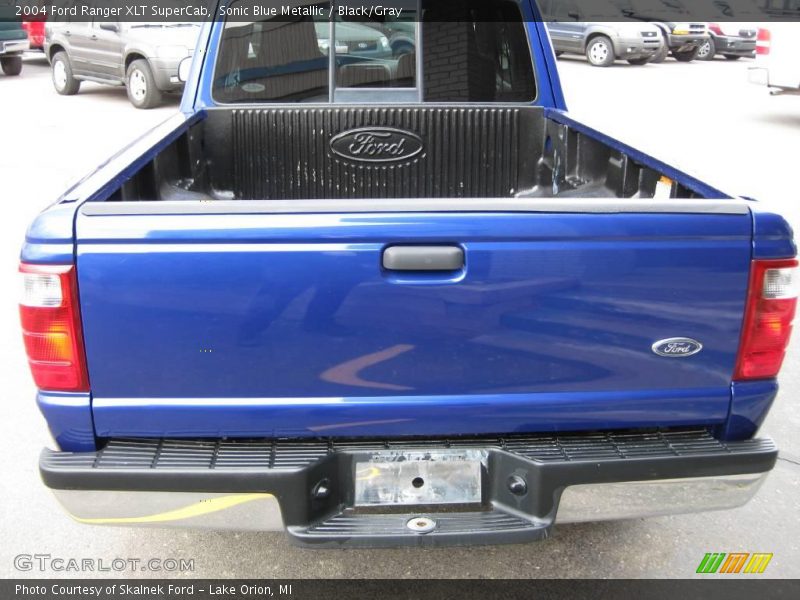 Sonic Blue Metallic / Black/Gray 2004 Ford Ranger XLT SuperCab