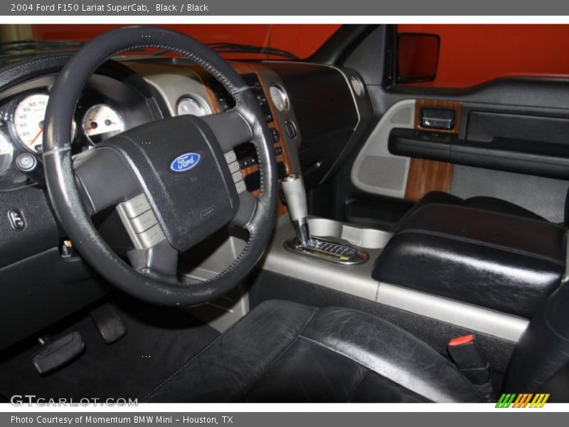 Black / Black 2004 Ford F150 Lariat SuperCab