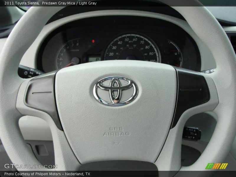 Predawn Gray Mica / Light Gray 2011 Toyota Sienna