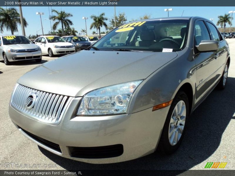 Vapor Silver Metallic / Medium Light Stone 2008 Mercury Milan I4