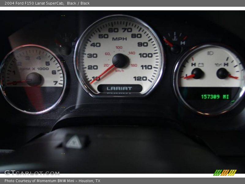 Black / Black 2004 Ford F150 Lariat SuperCab
