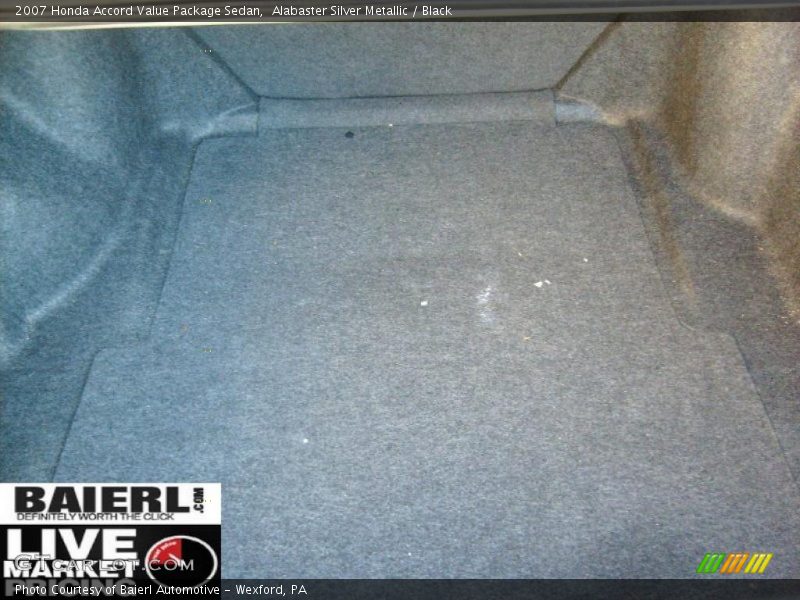 Alabaster Silver Metallic / Black 2007 Honda Accord Value Package Sedan