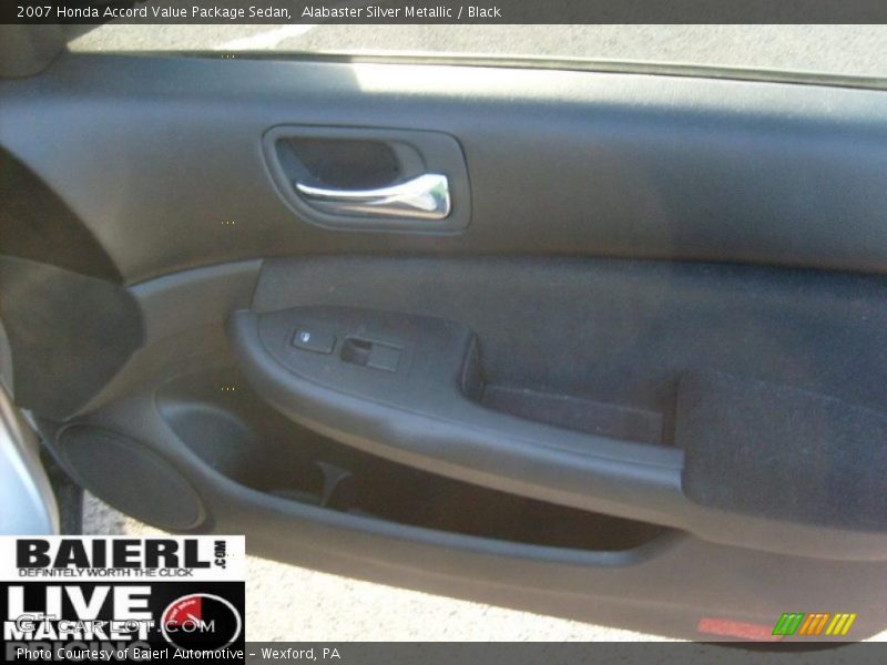 Alabaster Silver Metallic / Black 2007 Honda Accord Value Package Sedan