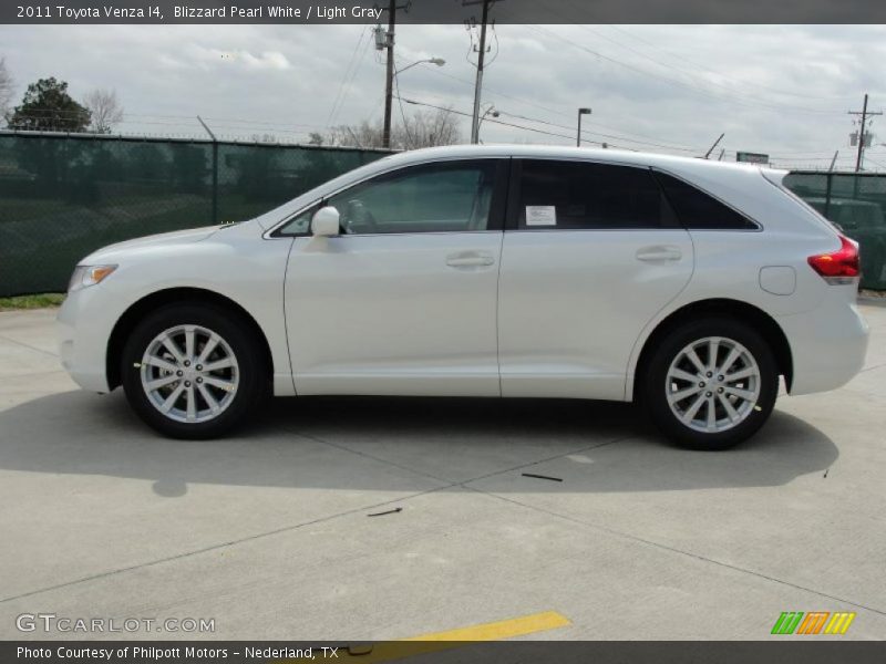 Blizzard Pearl White / Light Gray 2011 Toyota Venza I4
