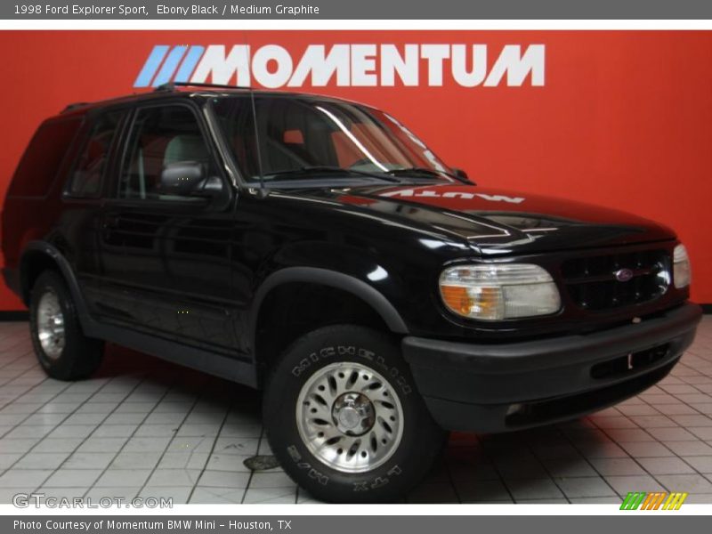 Ebony Black / Medium Graphite 1998 Ford Explorer Sport