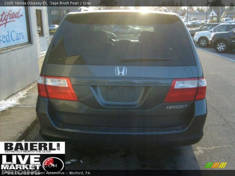 Sage Brush Pearl / Gray 2005 Honda Odyssey EX