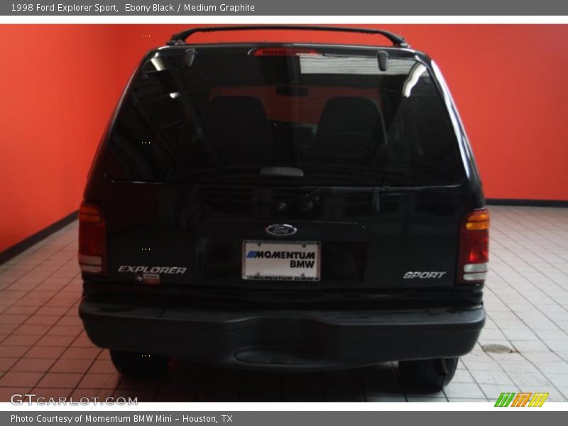 Ebony Black / Medium Graphite 1998 Ford Explorer Sport