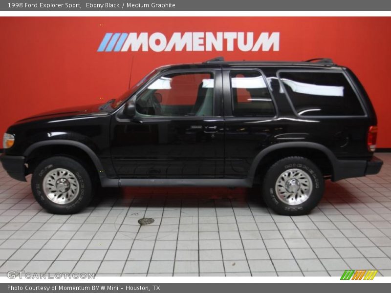 Ebony Black / Medium Graphite 1998 Ford Explorer Sport