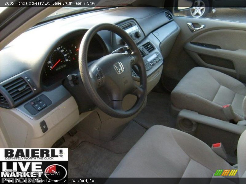 Sage Brush Pearl / Gray 2005 Honda Odyssey EX