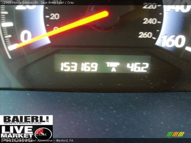 Sage Brush Pearl / Gray 2005 Honda Odyssey EX