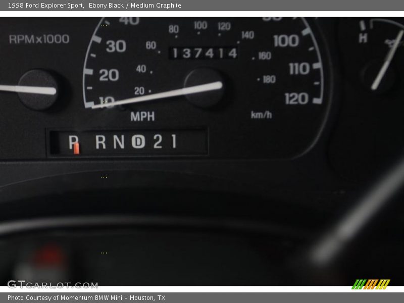 Ebony Black / Medium Graphite 1998 Ford Explorer Sport