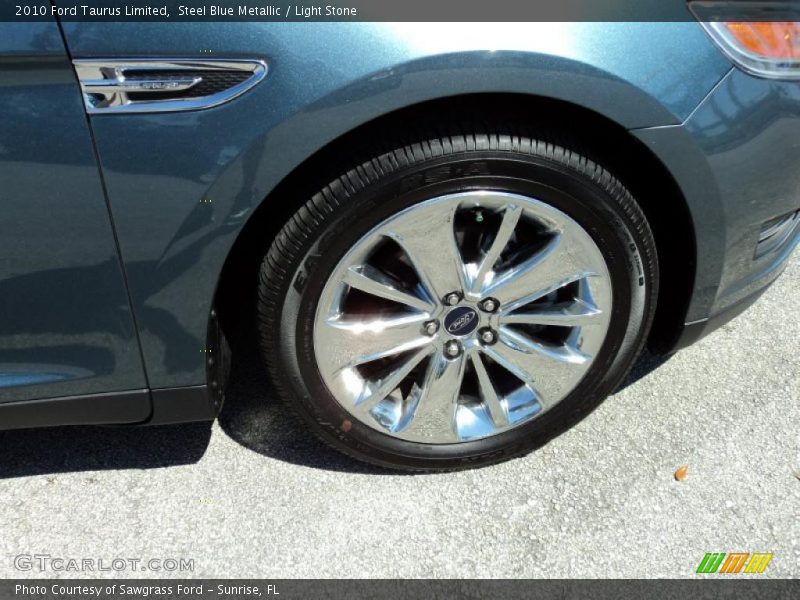 Steel Blue Metallic / Light Stone 2010 Ford Taurus Limited