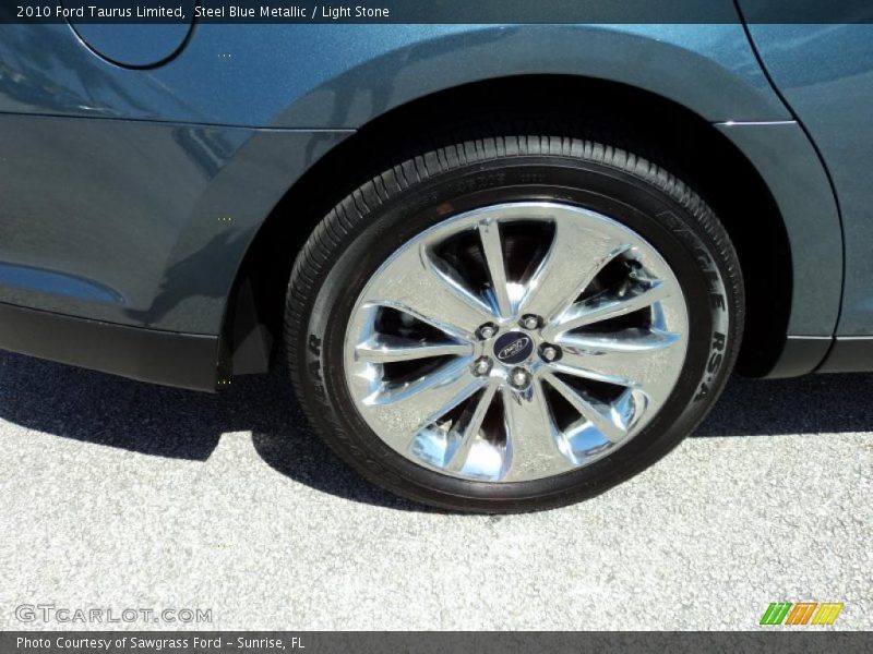 Steel Blue Metallic / Light Stone 2010 Ford Taurus Limited