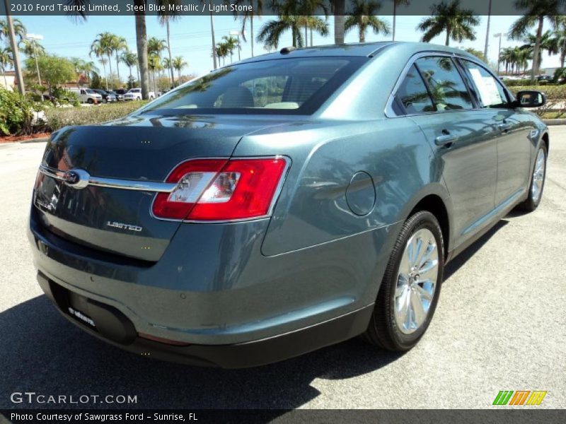 Steel Blue Metallic / Light Stone 2010 Ford Taurus Limited