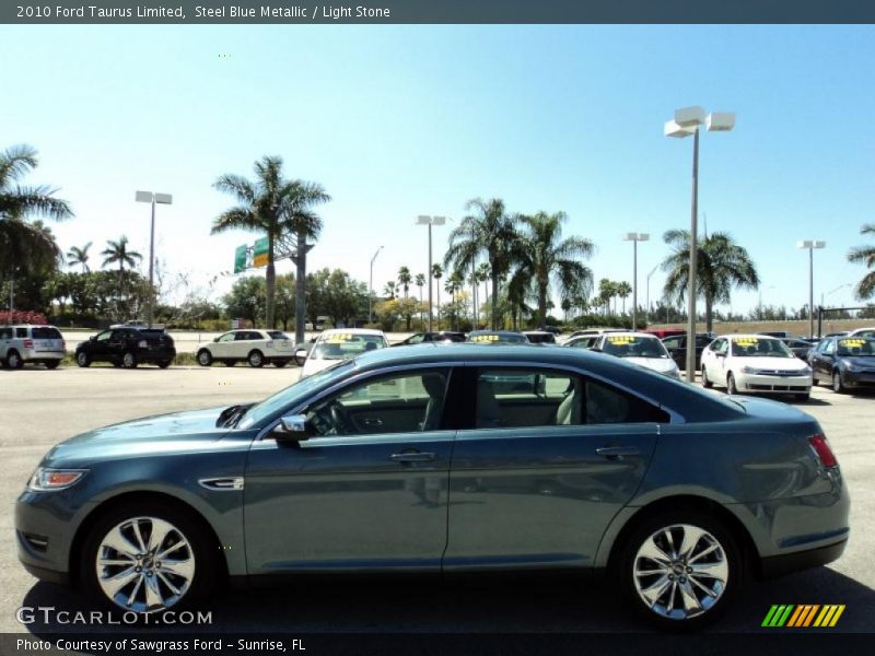Steel Blue Metallic / Light Stone 2010 Ford Taurus Limited