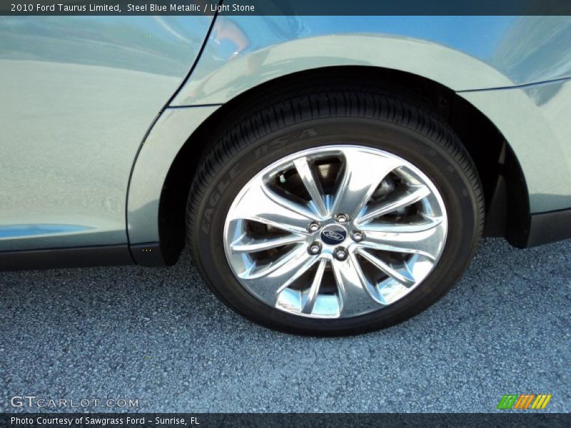 Steel Blue Metallic / Light Stone 2010 Ford Taurus Limited