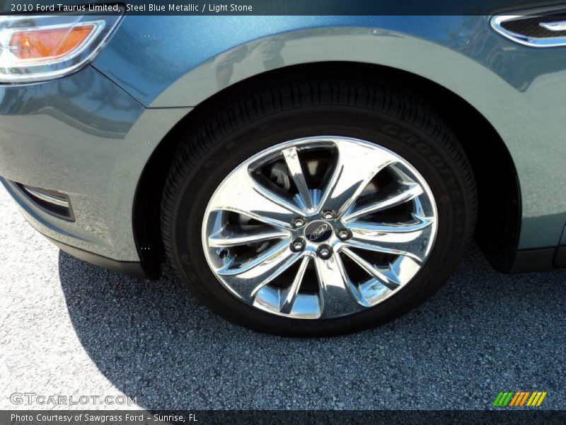 Steel Blue Metallic / Light Stone 2010 Ford Taurus Limited